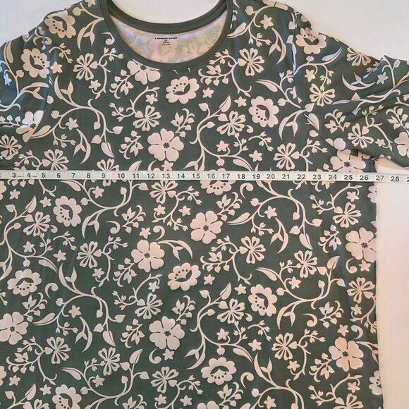 NWOT - Lands’ End 3/4 Sleeve Floral Print Top – Size 2X - Never Worn - Picture 6 of 11